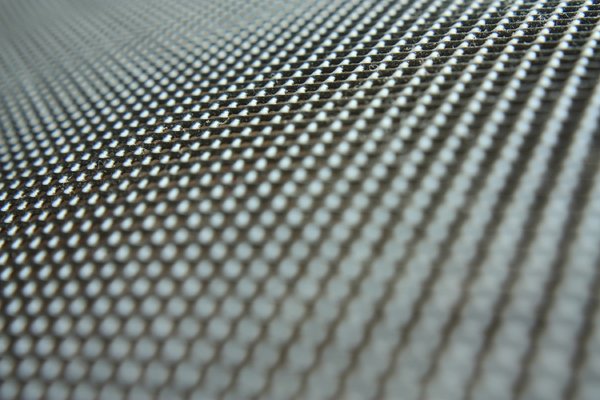 Lattice: Macro shot of a metal lattice