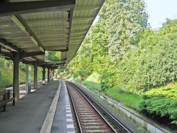 idyllic train station