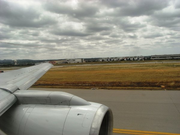 Plane on runway