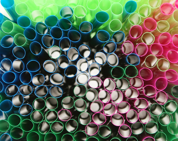 Coloured Straw Texture