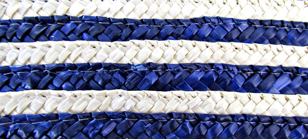 blue & white weave