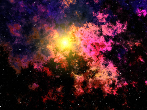 Nebula 2: A graphic representation of a red, blue and yellow nebula, with stars. You may prefer:  http://www.rgbstock.com/photo/mM8e1hi/Nebula