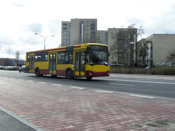 A bus in the city