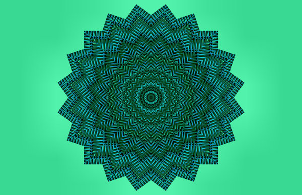 kaleido-star weave - green