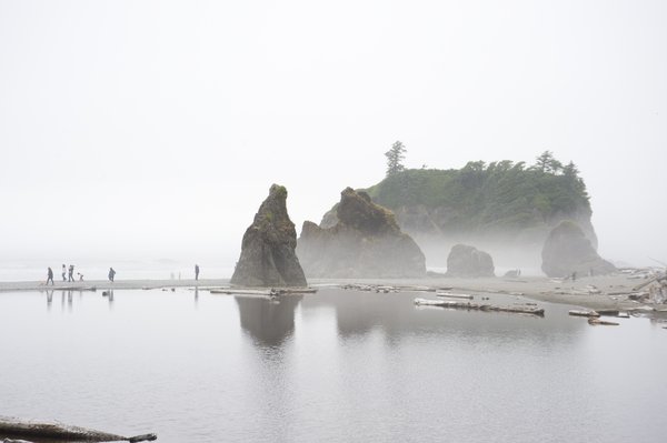 Washington Coast: Rock formations near Ruby Beach