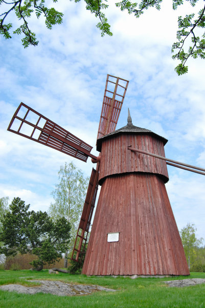 Small Wooden Windmill