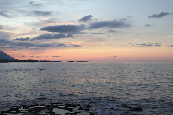 Coastline at dusk