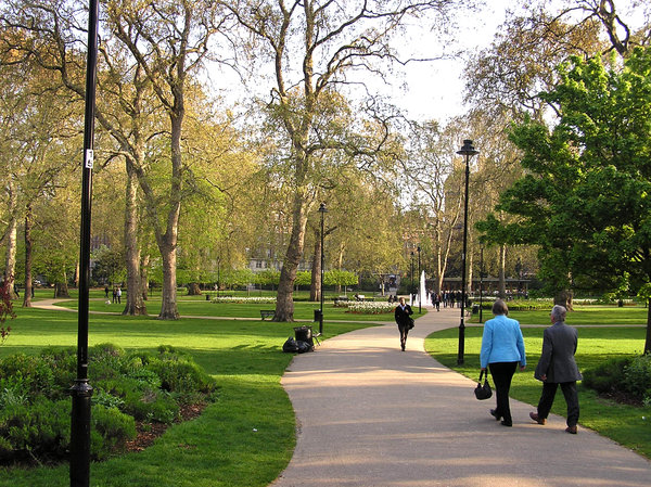 A walk in London park