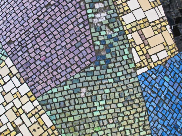 colourful mosaic stone texture