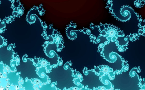 Fractal Blue Black