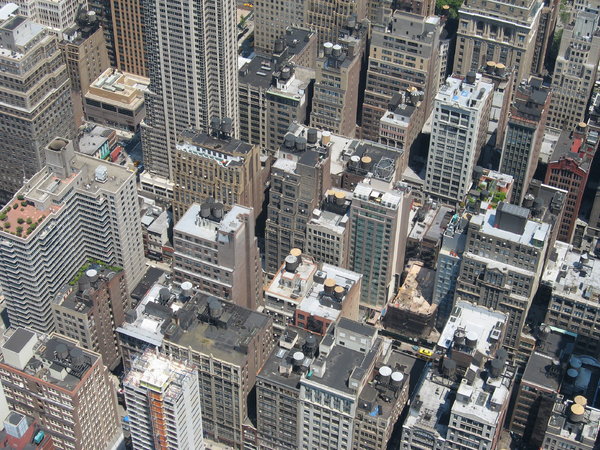New York Roofs: New York roofs seen from the Empire State Building