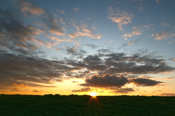 Sonnenuntergang in Wales: 