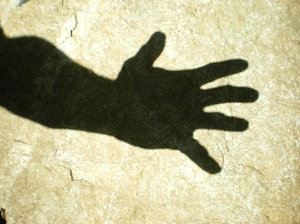 mão sombra: 