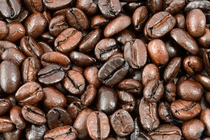 los granos de café textura
