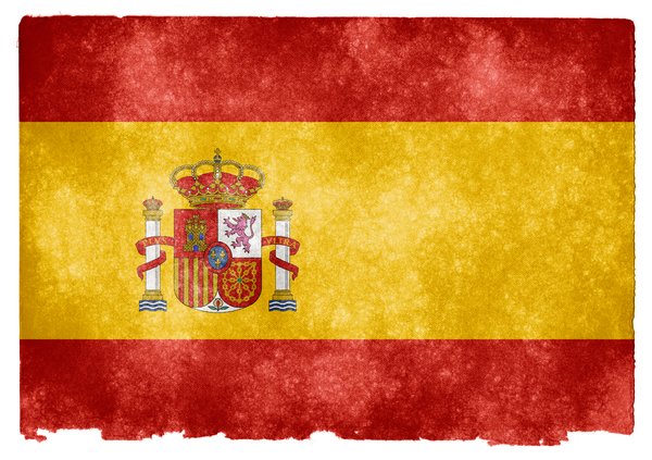 Spanje Vlag van Grunge: 