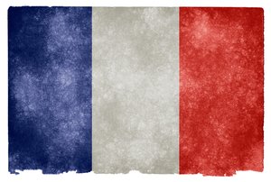 Francja Flaga grunge