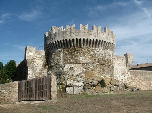 medieval tower and gate