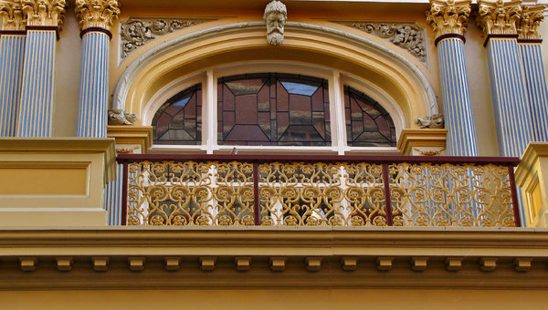 colourful historic facade