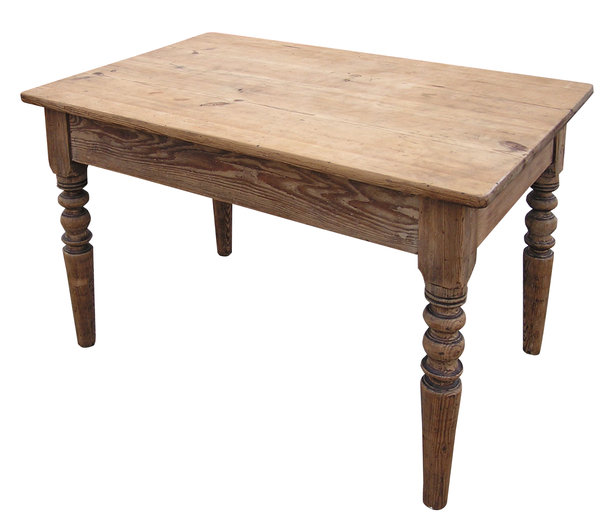 Table: A wooden table