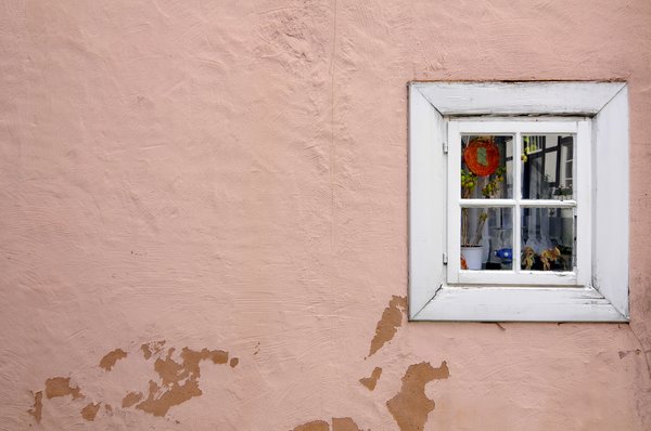 wall: rural wall with window