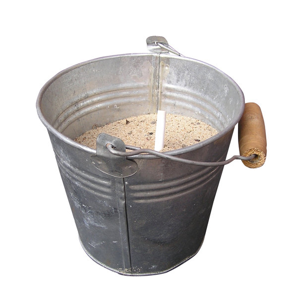 Bucket with sand