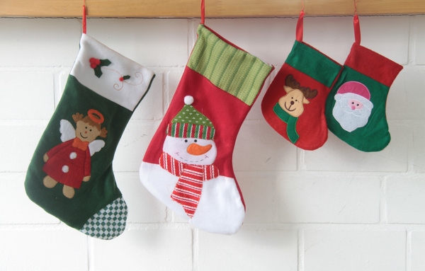 Christmas stockings: Christmas stockings  waiting for Santa