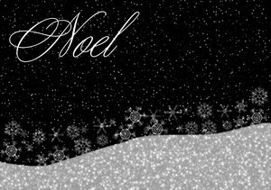 Christmas Greetings 3: A starry, shiny Christmas greeting, background, cover, card or illustration in black and white with the word 