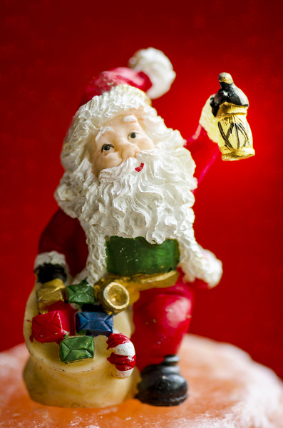 Santa with lantern