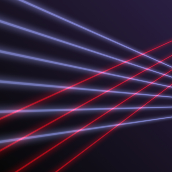 Laser Beams 3: Graphic image of coloured laser beams. A great futuristic background, texture, etc.