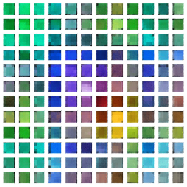 Colours 11: Variations on rough pastel colours.