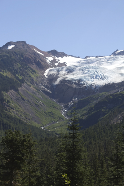Glacier and meltwater