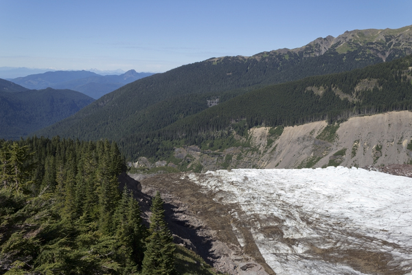 Glacier flow slope