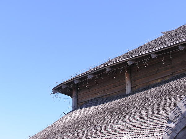 Wooden roof
