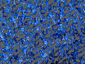 azul rede almofadado 1: 