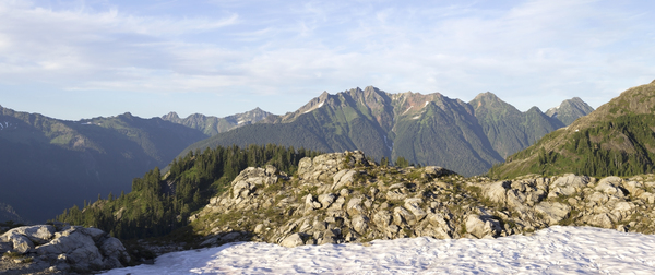 Mountain ridge panorama