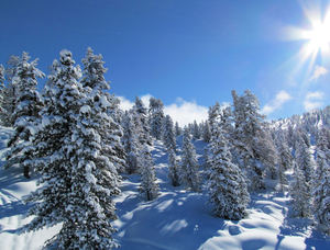 mountains in winter: Dolomiten, Italy
