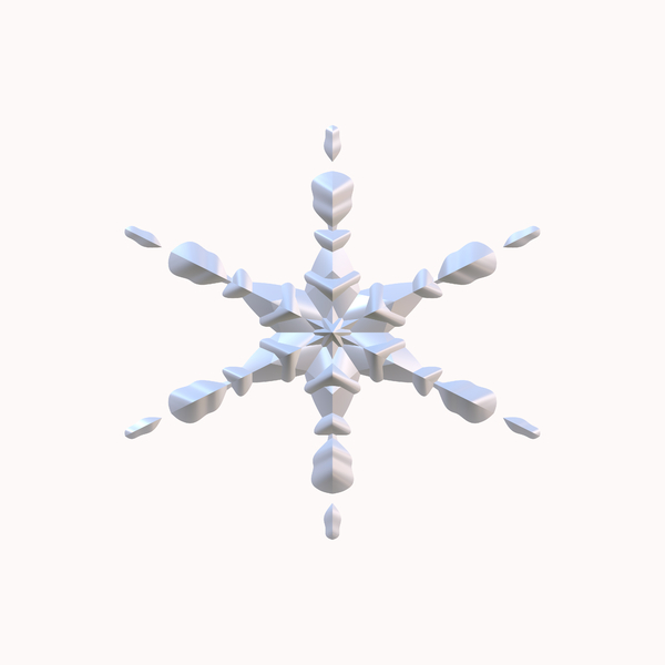 Isolated Snowflake 2