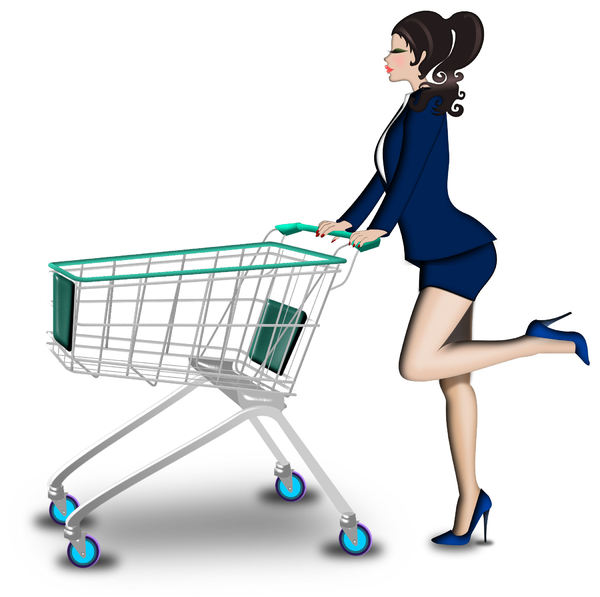 Shopping trolley: Shopping trolley  in 4 versions