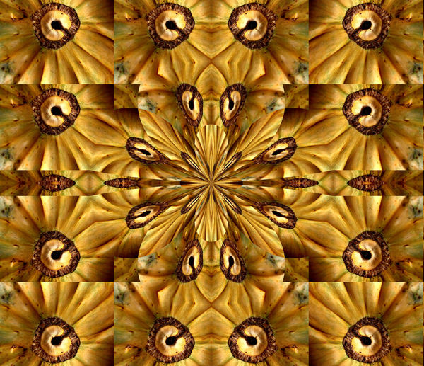 brown mandala mosaic