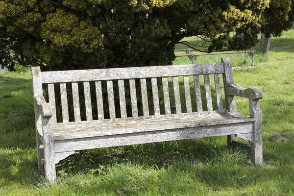 Churchyard bench