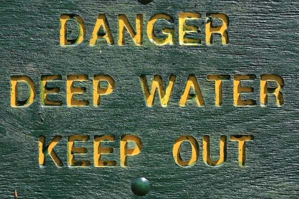 Danger deep water