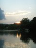 coucher de soleil sur le lac boon