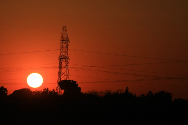 Electricity in Sunset