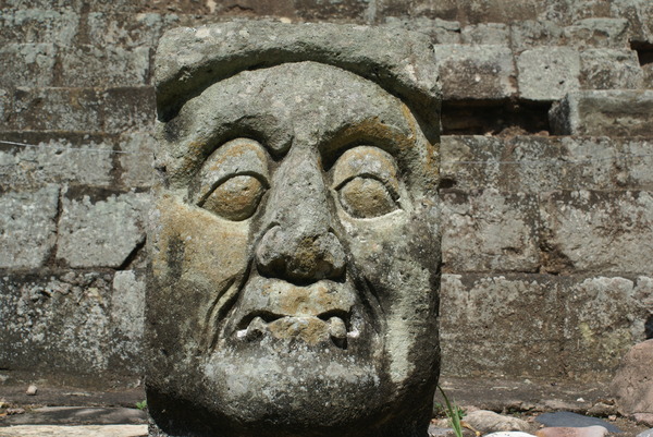 Mayan human face