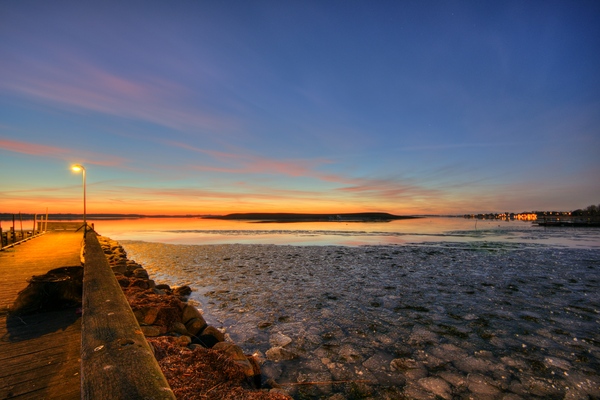 Winter harbour - HDR