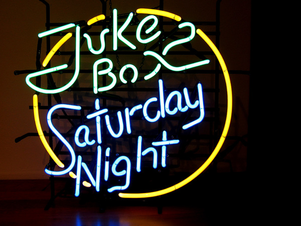 Jukebox sturday night neon