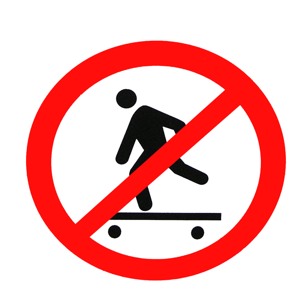 No skating