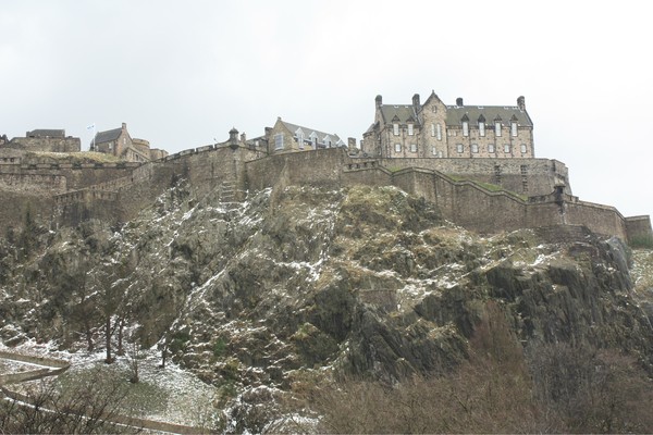 Edinburgh Castle in winter