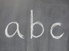 chalkboard alphabet