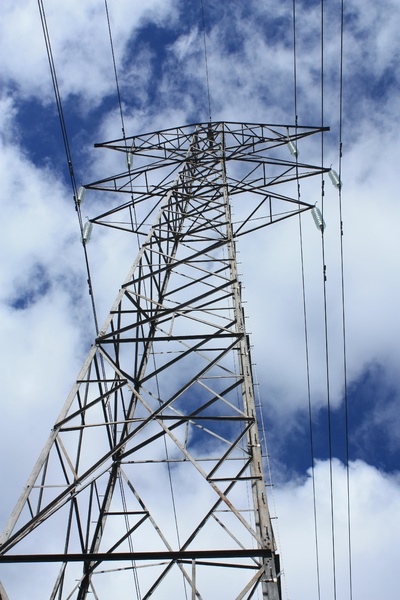 Electricity Pylon: Electricity Pylon against a dramatic sky